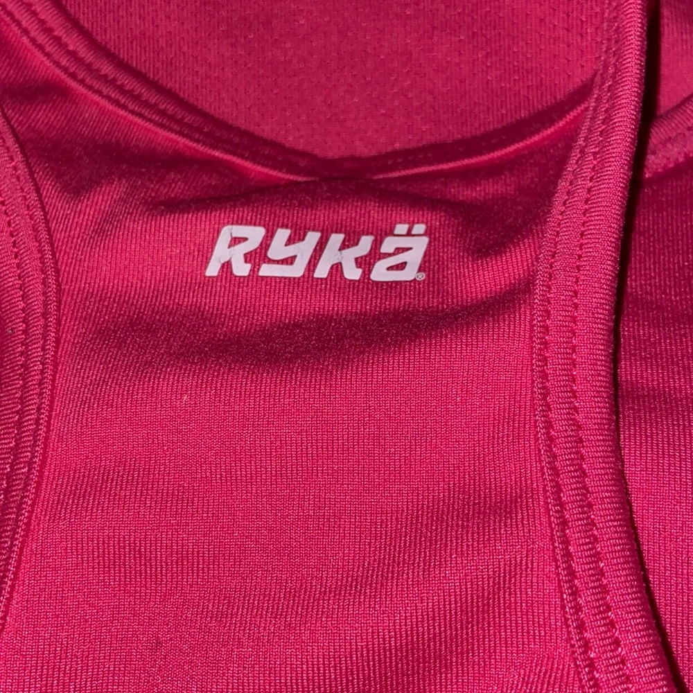 Ryka hot pink tank top size 2x with shelf bra